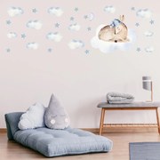 Autocolante de perete - Căprioară în nori