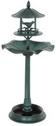 Outsunny Bain d'oiseaux Adăpător pentru Păsări ghiveci 3 în 1 Ø 50 x 113 cm polipropilenă verde-grizonat | Aosom Romania