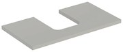 Blat pentru lavoar Geberit One cu decupaj in mijloc 90 cm greige mat