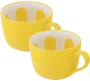 Altom Set de căni jumbo din ceramică Tropicanalămâie 470 ml, 2 buc.
