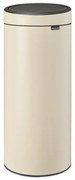 Cos de gunoi Brabantia Touch Bin New 1005544, 30 L, Golire silentioasa si lina, Bej