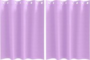 vidaXL Perdele Opaque cu Inel 2 pcs Violet 140 x 140 cm Poliester
