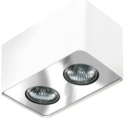 Spot aplicat tavan/plafon stil modern Nino 2 White/Chrom