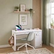 Birou modern pentru copii si adolescenti 124x76x58 cm, colectia Varia white