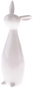Iepuraș din porțelan Twinkie alb, 11 x 24 cm