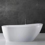 Cada baie freestanding alba, ovala, acril, 150 x 75 cm, Florida Natalia P-152 1500x750 mm