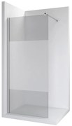 Perete sticla dus Walk In Roca District 80xH200 cm, sticla 8 mm, profil crom