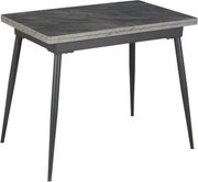 Masa extensibila SMART, gri cu efect de marmura/negru, 60/120x93x77 cm