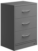 Noptieră ELOISE cu iluminare, 54x39x28cm, antracit Casaria