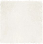 vidaXL Covor din Lână Faux Tafalla Alb 160 x 160 cm Poliester