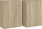 vidaXL Dulapuri, 2 buc., stejar sonoma, 60x31x84 cm, lemn prelucrat