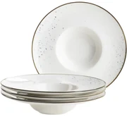 Mäser Set de 4 farfurii gourmet Pintar White cupuncte albastre 26 cm