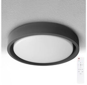 Brilagi - Corp de iluminat LED dimabil MATTEO, 60W, 230V, 3000-6500K, Ø 51,5 cm, negru + telecomandă