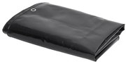 vidaXL Prelată 650 g/m² 2 x 3 m, negru