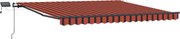 vidaXL Cortina Retractabilă portocaliu și maro 450 ×300 cm țesătură