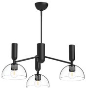 Alora Mood ALM-JUDE3-MB-CL - Lustră pe tijă JUDE, 3xE27/60W/230V, neagră