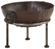 vidaXL Vatră de foc rustică, Ø 40 cm, fier