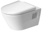 Set vas WC suspendat Duravit D-Neo Rimless compact 48 cm cu capac softclose