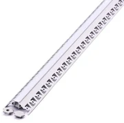 Profil Banda LED de Colt Interior, Incastrat (ST), pentru Rigips, Aluminiu + Alb Mat, 2m