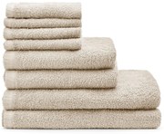 Prosoape de baie bej 8 buc. din bumbac cu uscare rapidă Quick Dry – Catherine Lansfield