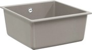 vidaXL Chiuvetă Gri 430 x 460 mm 80% Quartz și 20% Rășină