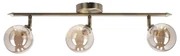 Plafonieră în culoarea bronz cu abajur din sticlă ø 10 cm Rodia – Candellux Lighting