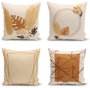 Fețe de pernă portocaliu-bej în set de 4 buc. 43x43 cm - Minimalist Cushion Covers