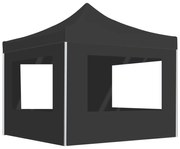 vidaXL Cort de petrecere pliabil cu pereți, antracit, 2x2 m, aluminiu