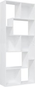 vidaXL Bibliotecă, alb, 67x24x161 cm, lemn prelucrat