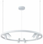 Lustra LED cu spoturi directionabile Satellite alba