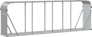 vidaXL Suport pentru lemne gri deschis 300x45x100 cm oțel galvanizat