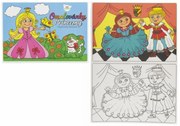 Carte de colorat Prințese 21x15cm 8 frunze A5