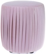 Taburet din țesătură Silla roz, 36 x 33 cm