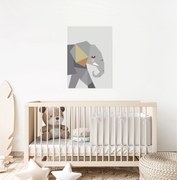 Tablouri pentru copii - Elefant geometric 50 x 40 cm
