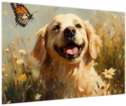 Tablou - Cățel fericit (90x60 cm)
