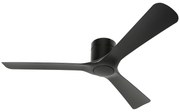 HOMCOM Ventilator de Tavan Reversibil, Ventilator Exterior sau Interior, cu Montare pe 3 Lame cu Telecomandă, Ф132x21 cm, Negru | Aosom Romania