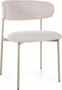 Scaun ELTON, bej deschis - Brego 22/casmir, stofa clasica/metal, 56x46