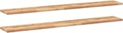vidaXL Rafturi suspendate 2 buc. 140x20x2cm lemn masiv acacia netratat