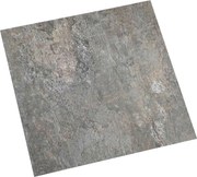 vidaXL Plăci de Pardoseală 55 pcs Gri 5,11 m² PVC