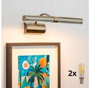 Aplică LED pentru tablouri Brilagi DANAE 2xE14/4W/230V 3000K bronz