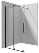 Paravan de dus Deante Jasmin negru mat 120x195 cm