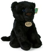 Leopard negru din pluș, 30 cm, ECO-FRIENDLY