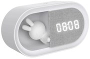 Lampă de noapte LED reglabilă cu ceas BUNNY LED/1,2W/5V 3000K