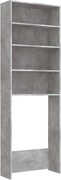vidaXL Dulap mașină de spălat, gri beton, 64x24x190 cm
