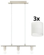 Lustră LED pe cablu Eglo MY CHOICE 3xE14/4W/230V crom/alb