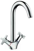 Baterie bucatarie Hansgrohe Logis Classic cu dubla comanda crom