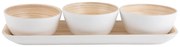 Set de servire alb din bambus Puro – PT LIVING
