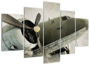 Tablou - Avion vechi cu elice (150x105 cm)