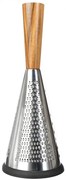 Razatoare cilindru, inox, lemn, 11 x H 25,2 cm