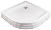 Ravak A207001120 - Tavă de duș în formă de sfert de cerc RONDA 90x90 cm, albă